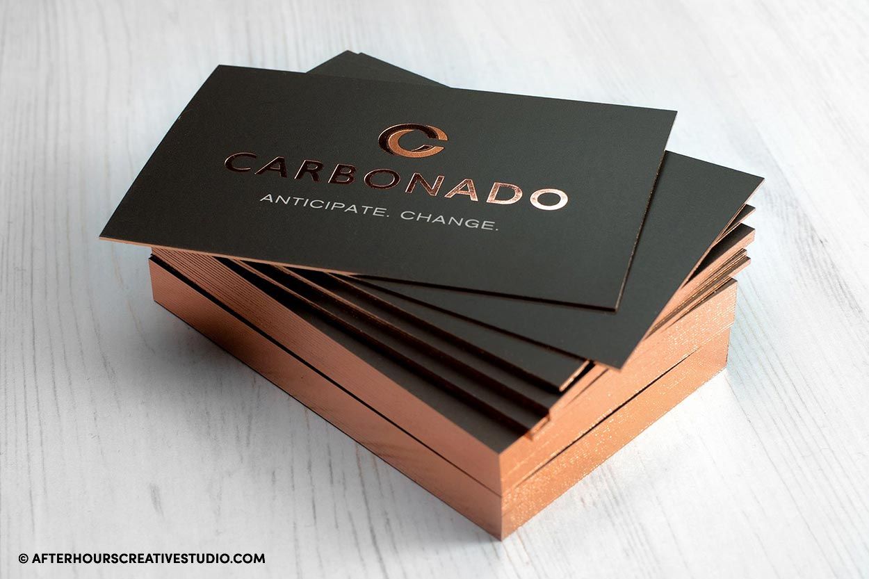 gold edged business cards
