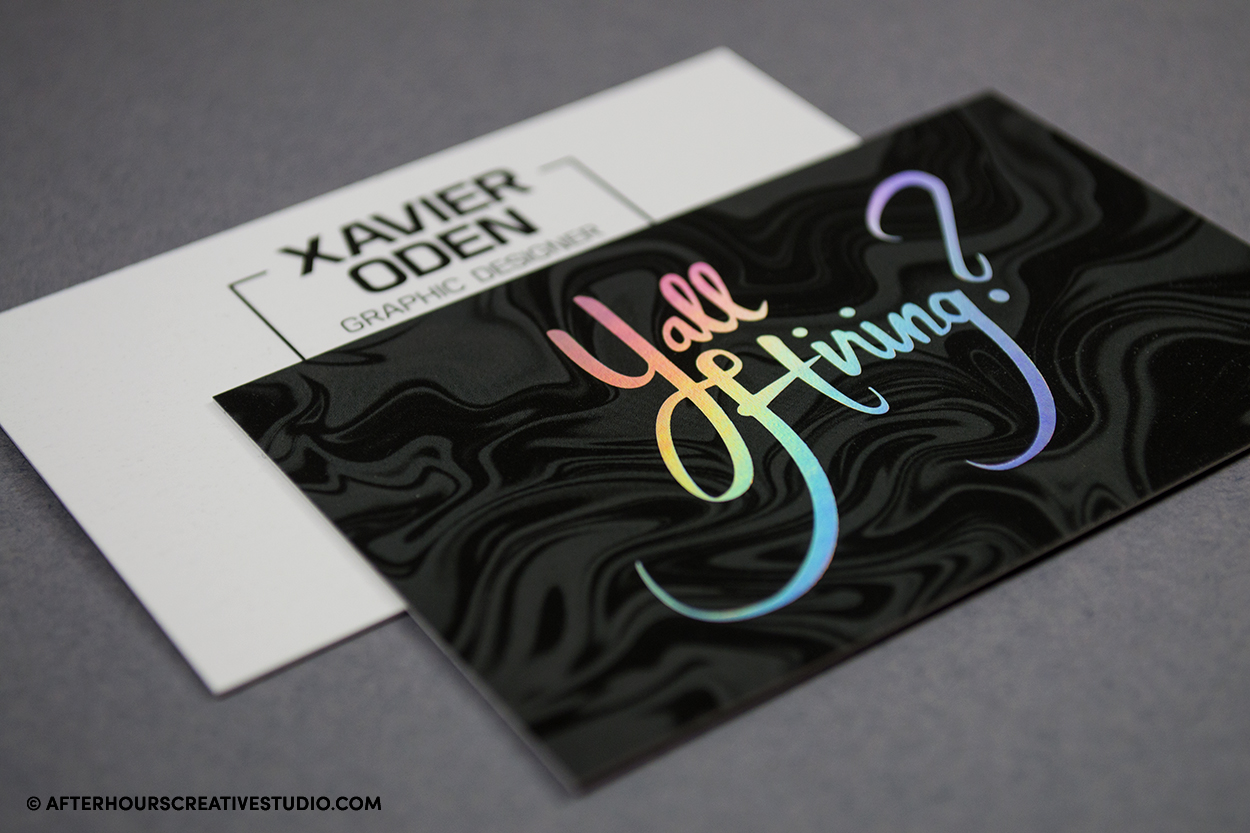 Holographic Foil Business Cards