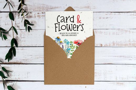 Wild Flower Seed Card with Kraft Envelope