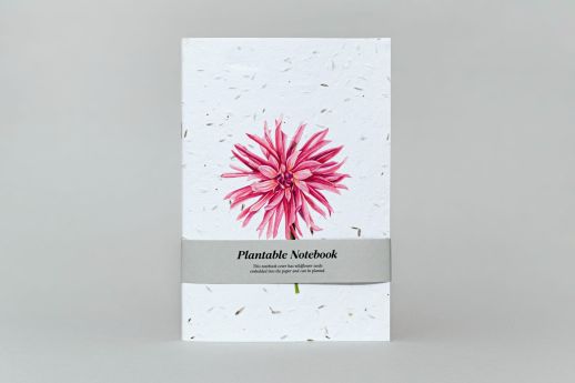 Wildflower Plantable Notebook with seed paper cover 280gsm.
