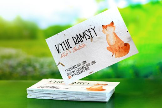 seed paper business card