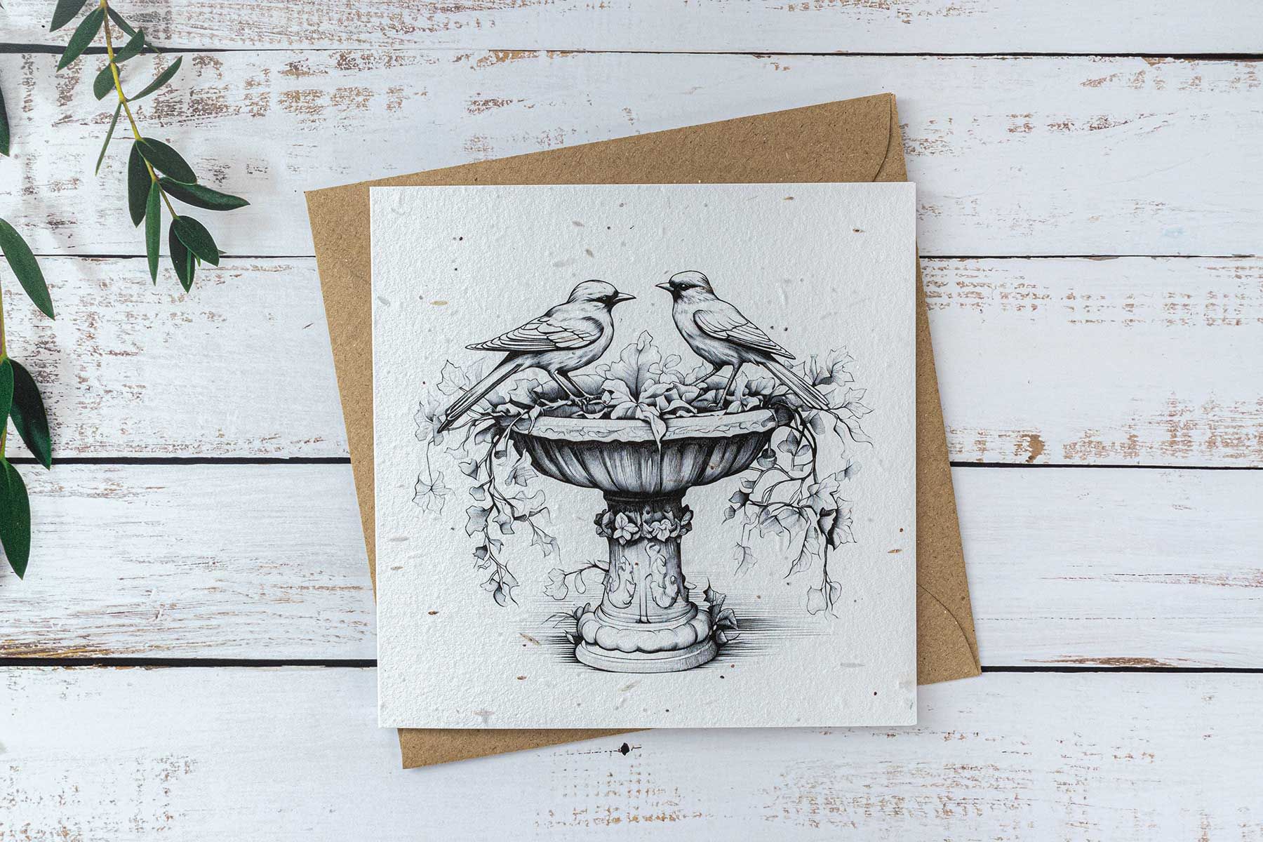 birds greeting card