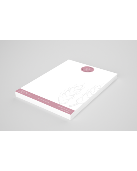 Recycled letterheads on 120gsm with digital printing.