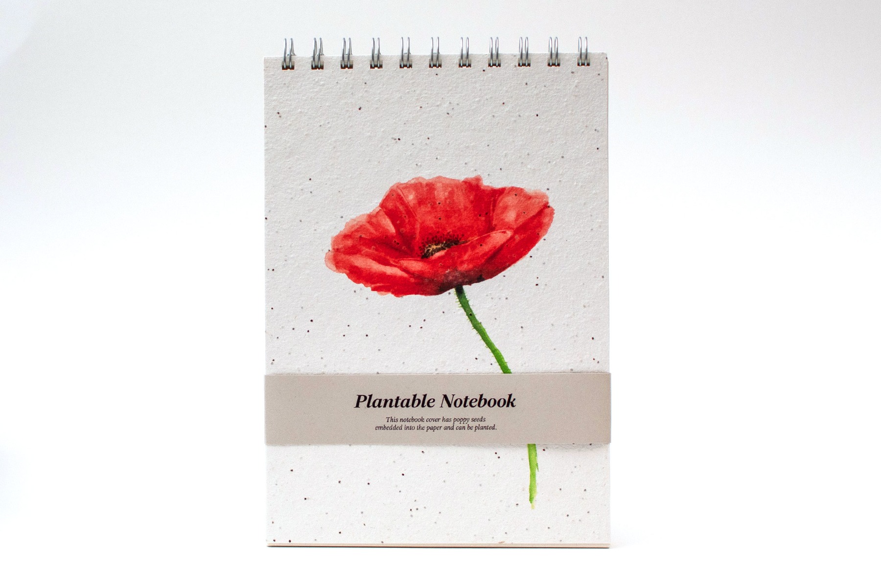 plantable notebook poppy seeds