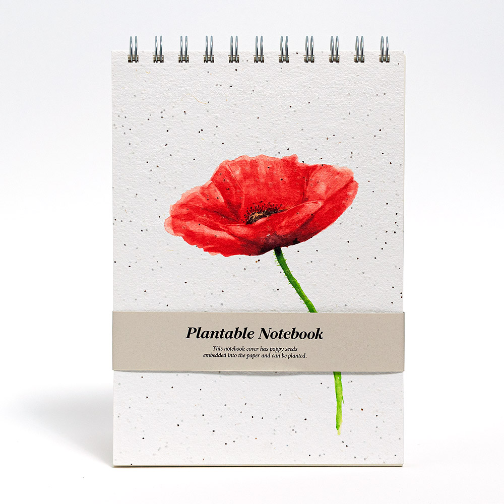 poppy notebook plantable